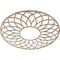 Ekena Millwork Cannes Wood Fretwork Pierced Ceiling Medallion, Red Oak, 34"OD x 11 5/8"ID x 3/8"T CMWP34X34X0375CNRO - alternate 5